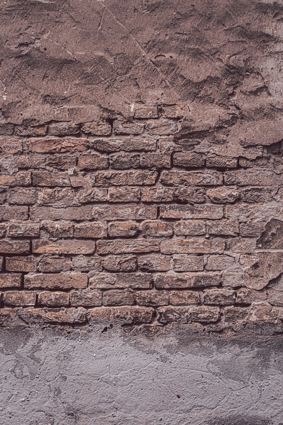 mørtel, vegg, sement, murstein, forfall, forlatt, mur, grov, mønster, gamle