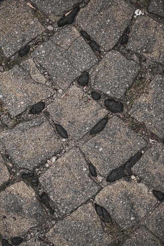 路面, 鹅卵石, 铺路石, 花岗岩, 沥青, 沥青, 巷道, 地面, 表面, 石头