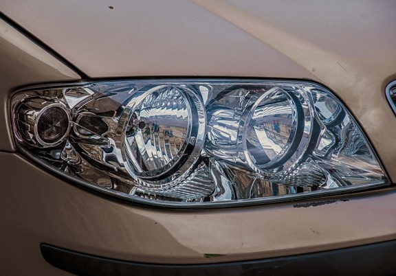 car, headlight, lights, vehicle, automotive, reflection, chrome, light, classic, hood