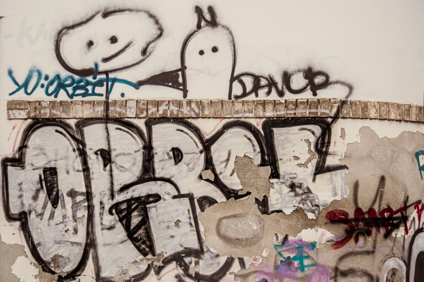 grunge, aree dismesse, Graffiti, trama, decadimento, vandalismo, sporco, decorazione, illustrazione, testo
