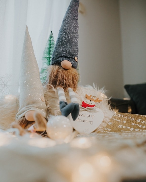 ぬいぐるみ, おもちゃ, 人形, ドワーフ, クリスマス, 伝統的です, インテリア デザイン, 屋内で, 休日, 装飾的です