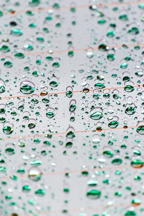 raindrop, macro, moisture, condensation, rain, purity, droplet, turquoise, wet, clear