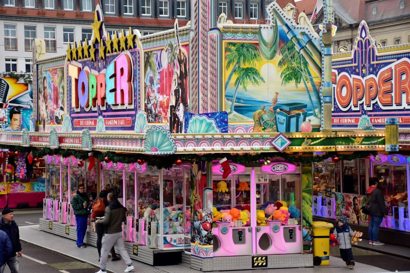 attraction touristique, coloré, carnaval, Carrousel, Cirque, Centre ville, rue, Ville, Festival, à pied