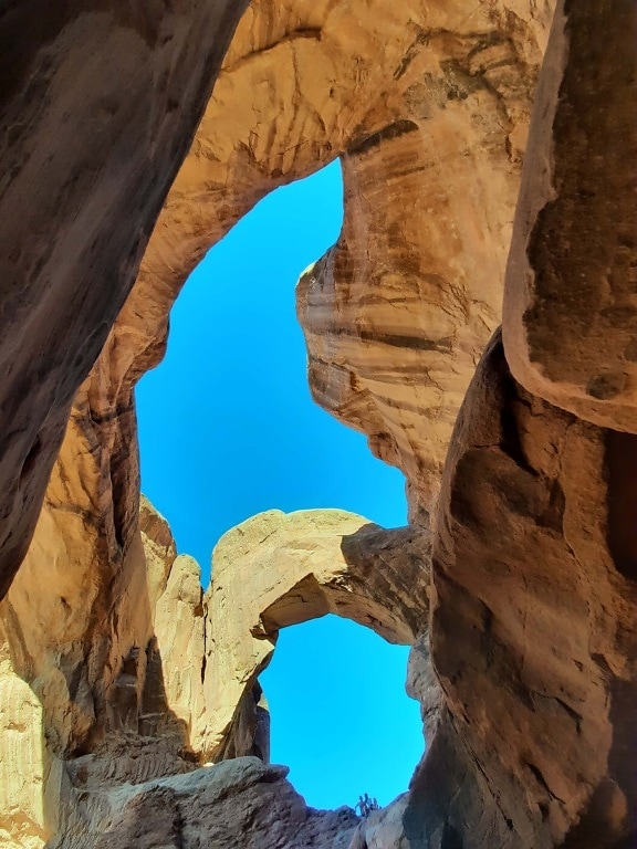 arches, narrow, limestone, formation, geology, erosion, canyon, national, rock, park