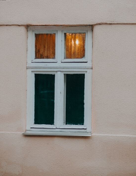 παράθυρο, λευκό, με οπίσθιο φωτισμό, παλιά, κουρτίνα, καρέ, σπίτι, τοίχου, αρχιτεκτονική, σε εξωτερικούς χώρους
