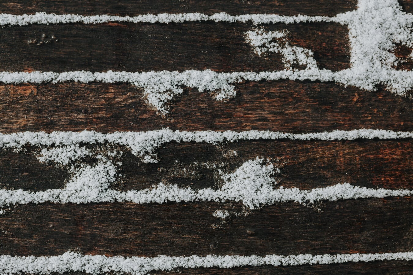 snowy, frozen, wooden, planks, snow, snowflakes, pattern, texture, dirty, old