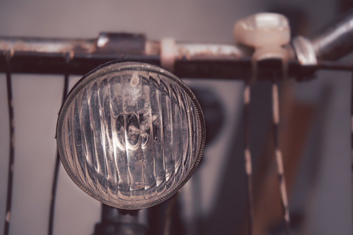 bicyklov, staré, klasický, svetlometov, volant, lampa, antický, retro, zariadenie, vintage