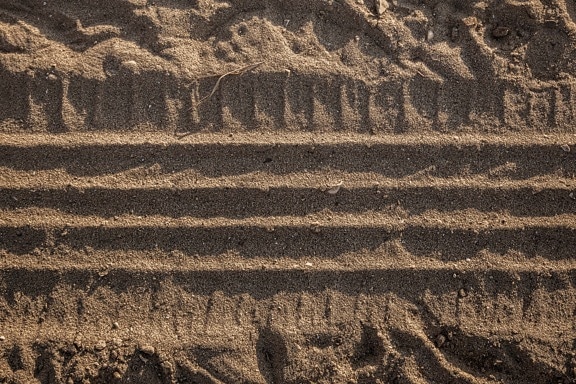 bijhouden, zand, textuur, vuile, bodem, patroon, abstract, ruw, droog, leeg