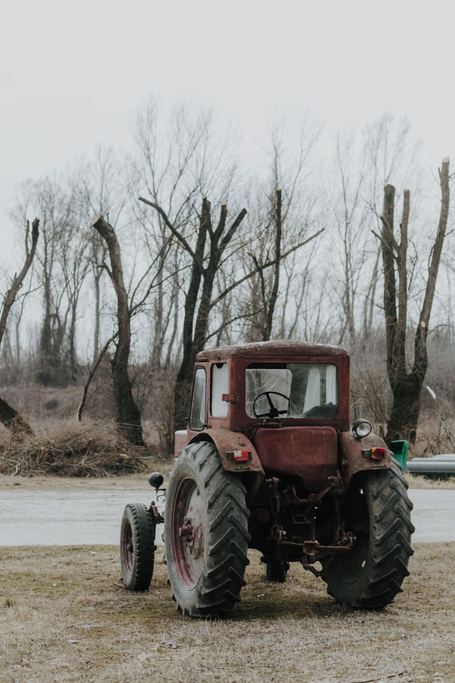tracteur, machines, rouille, vieux, véhicule, machine, ferme, nature, Agriculture, rural
