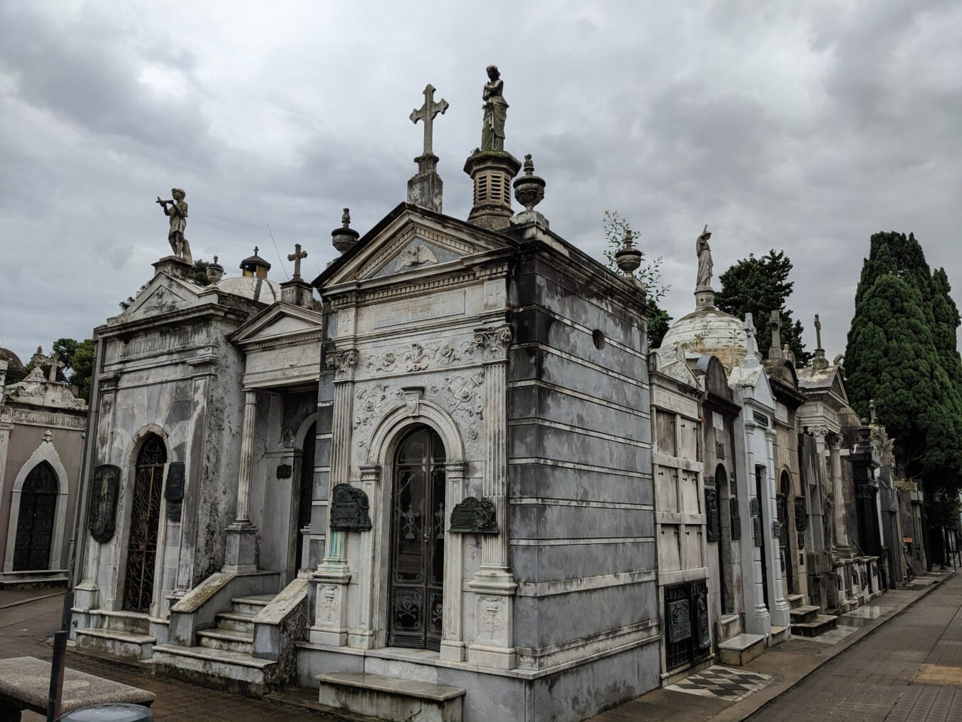 hřbitov, náhrobek, katolické, ručně vyráběné, výtvarné umění, architektura, náboženství, staré, ulice, venku
