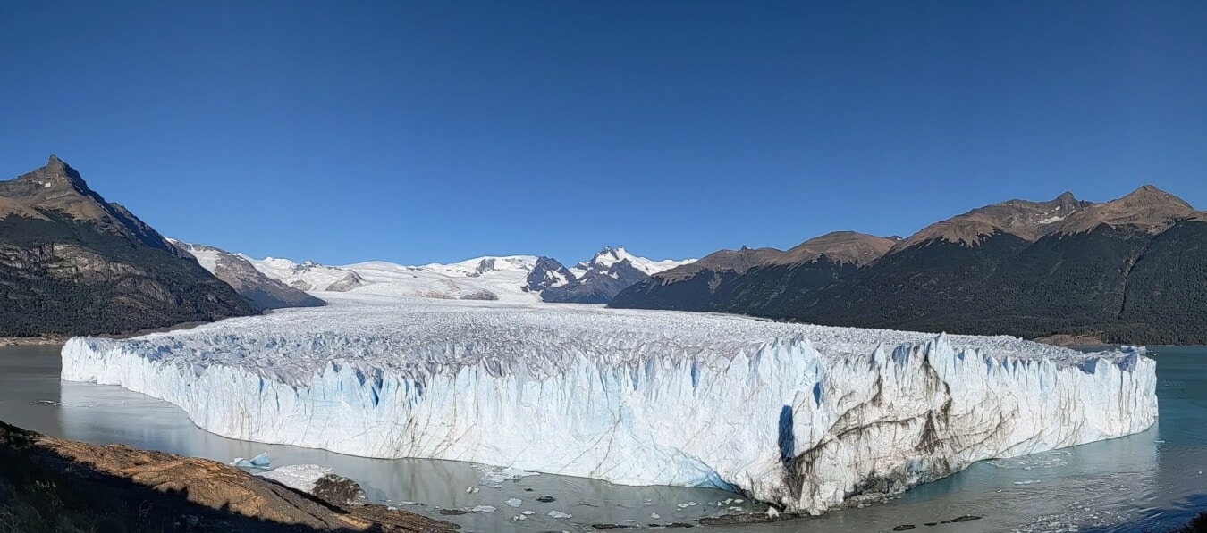 besar-besaran, es, kristal es, danau, gletser, pemandangan, puncak, dingin, es, Gunung