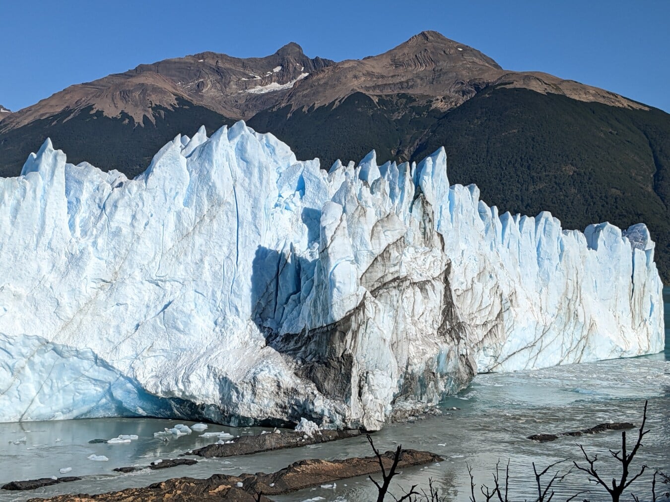 Glacier, gros, flanc de la montagne, congelés, cristal de glace, eau froide, Parc national, iceberg, glace, paysage