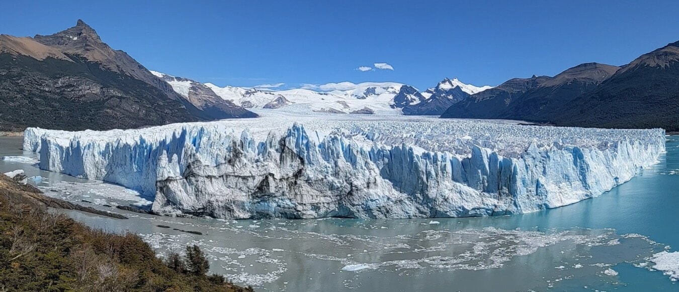 浮动, 冰川, 气候, 北半球, 冰山, 湖, 霜, 山, 冰, 景观