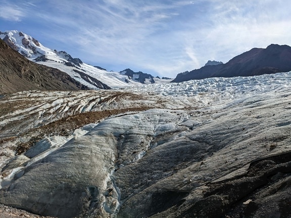 gefroren, Gletscher, Nationalpark, Eisbeutel, Eiskristall, Nahansicht, Eis, Landschaft, Schnee, Berg