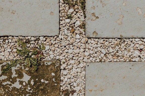 chodník, kamene, kamienky, textúra, blok, betón, chodník, kameň, hrubý, staré