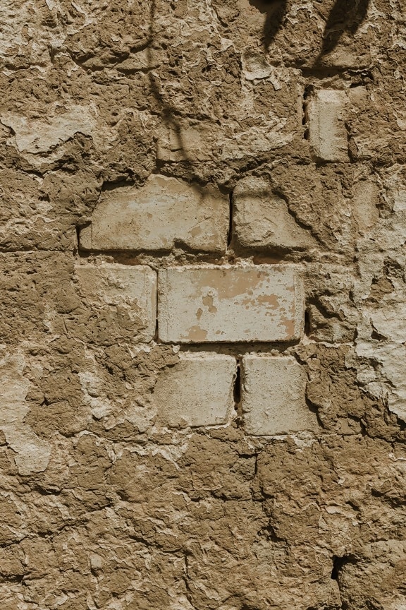 adobe mursten, mudder, beskidt, væg, tør, murværk, gamle, tekstur, mønster, overflade