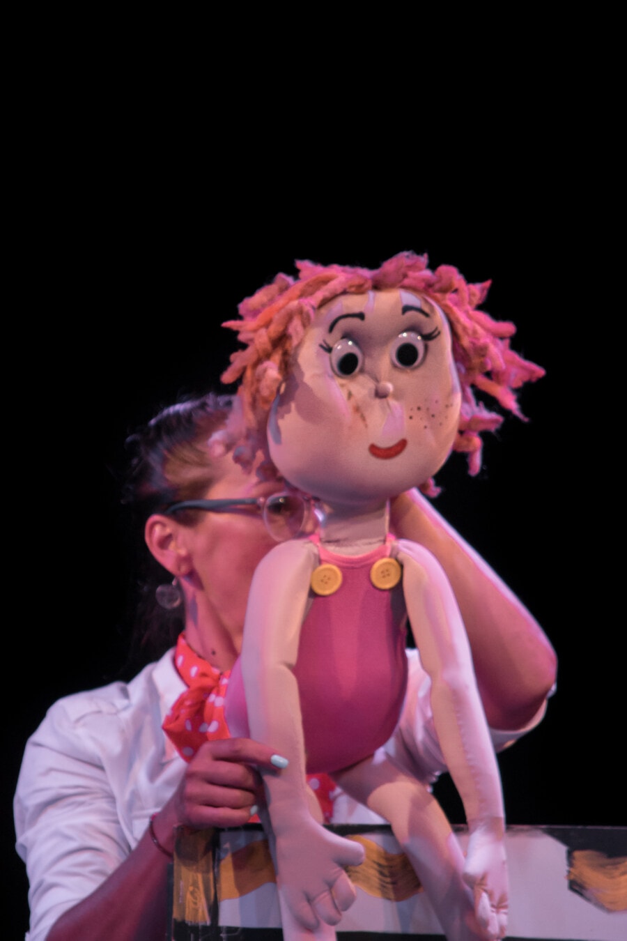 puppet theatre, performer, doll, amusement, entertainment, entertainer, woman, fun, art, funny