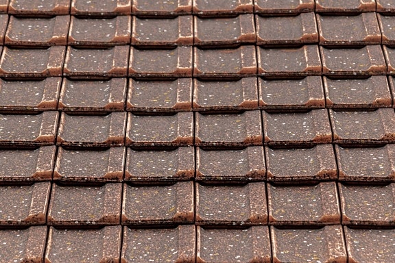 屋根, 通常の, オレンジ黄色, 屋上, タイル, テラコッタ, セラミックス, 防水, 抽象的な, パターン