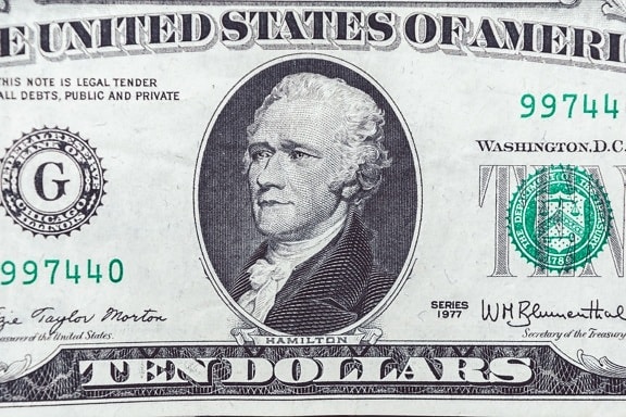 50 american dollars, Alexander Hamilton, cash, United States, money, currency, vintage, paper, print