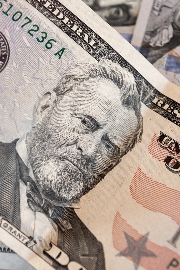 50$ dollars, Hiram Ulysses Grant, US dollar, economic growth, inflation, economy, money, savings, cash, currency, investment
