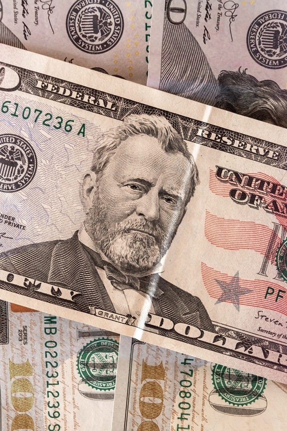 Rút tiền trong KS, Hoa Kỳ, tiền giấy, tiền giấy, đô-la, giấy, ký-đóng, chi tiết, thu, tiền