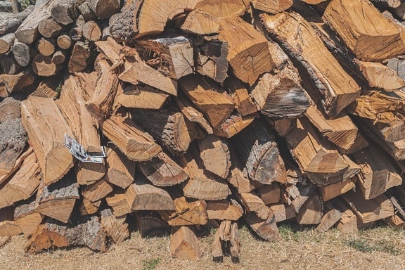 Oak, pembelian, kayu, kayu bakar, bahan bakar, Harga, log, alam, tumpukan, kayu