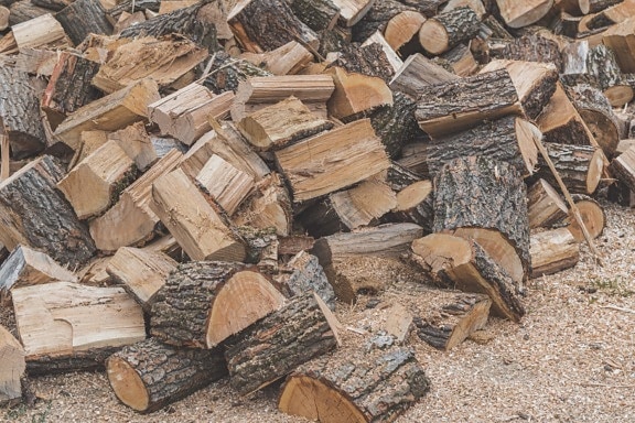 pile, chopped firewood, stacks, fuel, resource, energy, batch, environment, brown, food