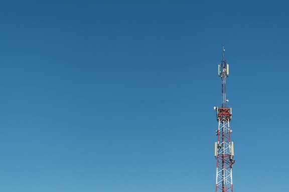 Radio-ontvanger, radio-antenne, Radio, station, transmissie, draadloze, hoge, pyloon, antenne, apparaat