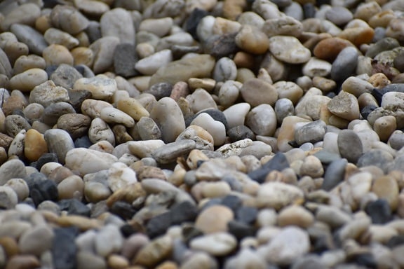 kleine, steentjes, glad, stenen, textuur, grind, natuur, rots, steen, vervagen