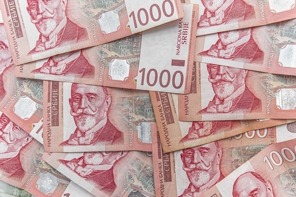 Serbie, dinar serbe, inflation, billet de banque, valeur, croissance économique, économie, la finance, argent, trésorerie