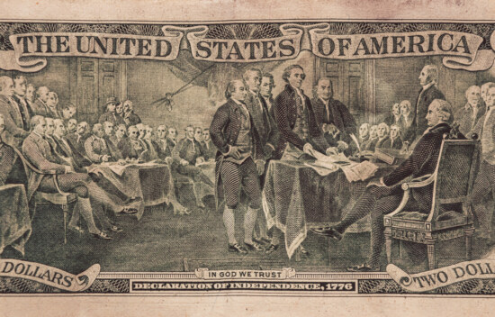 Deklaracja, niezależność, Stany Zjednoczone, pieniądze, wydrukować, środków pieniężnych, ilustracja, lider, portret, Administracja