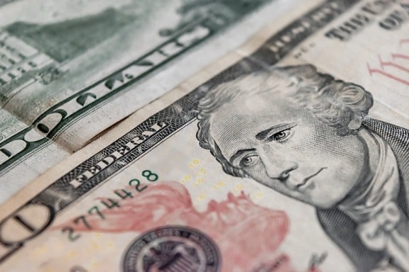 Alexander Hamilton, portrait,10 US dollar bill, cash, economic growth, savings, finance, paper, business, money, currency