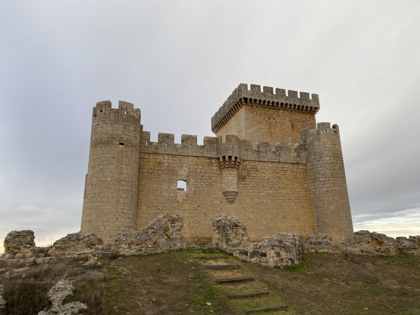 중세, 요새, 성, 스페인, 요새, 벽, 타워, 누 벽, 보호, 거점