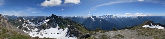panoramic, view, national park, mountain peak, top, landscape, mountain, glacier, scenic, daylight