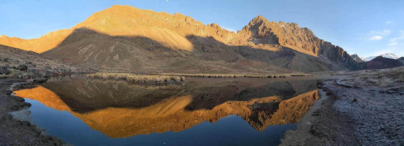 pico de la montaña, lago, reflexión, soleado, sombra, paisaje, montaña, montañas, naturaleza, al aire libre