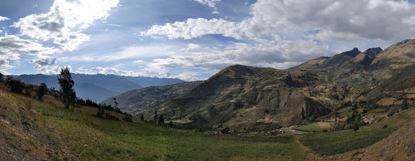 panorama, valley, range, high land, landscape, mountain, mountains, nature, grass, outdoors