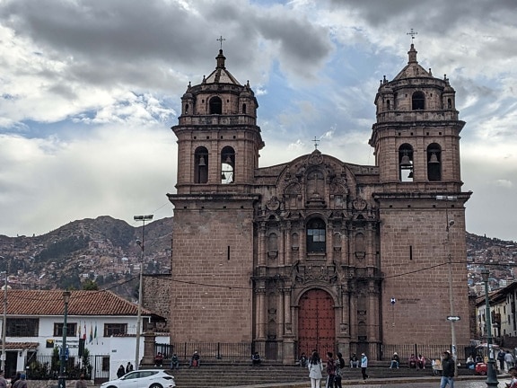 Straat, Peru, kathedraal, plein, centrum, klooster, het platform, kerk, religie, stad