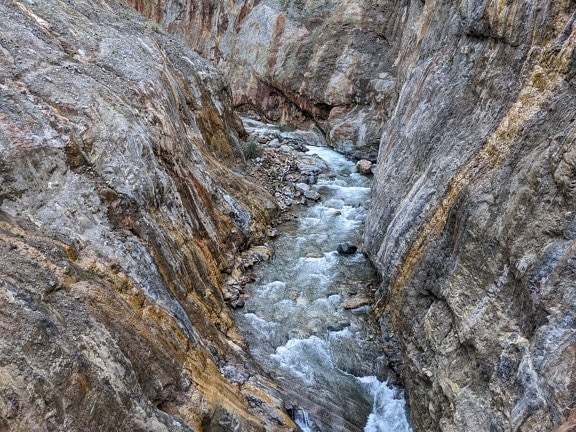 fast, creek, canyon, narrow, formation, geology, mountain, cliff, rock, nature