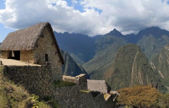 cascade, walls, Peru, rural, house, mountain, landscape, nature, architecture, valley