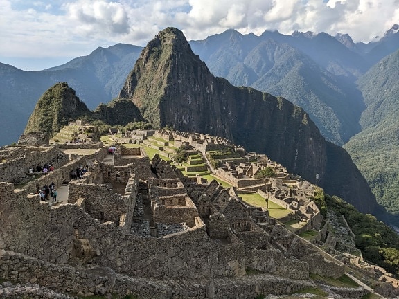 τουριστικό αξιοθέατο, ταξίδια, Αρχαιολογία, μεσαιωνική, καταστροφή, πόλη, Αμερική, βουνά, τοπίο, βουνό