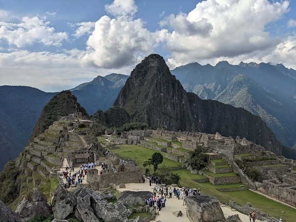 Machu Picchu, tourist attraction, Peru, tourism, high land, site, national monument, landmark, archeology, houses, stone