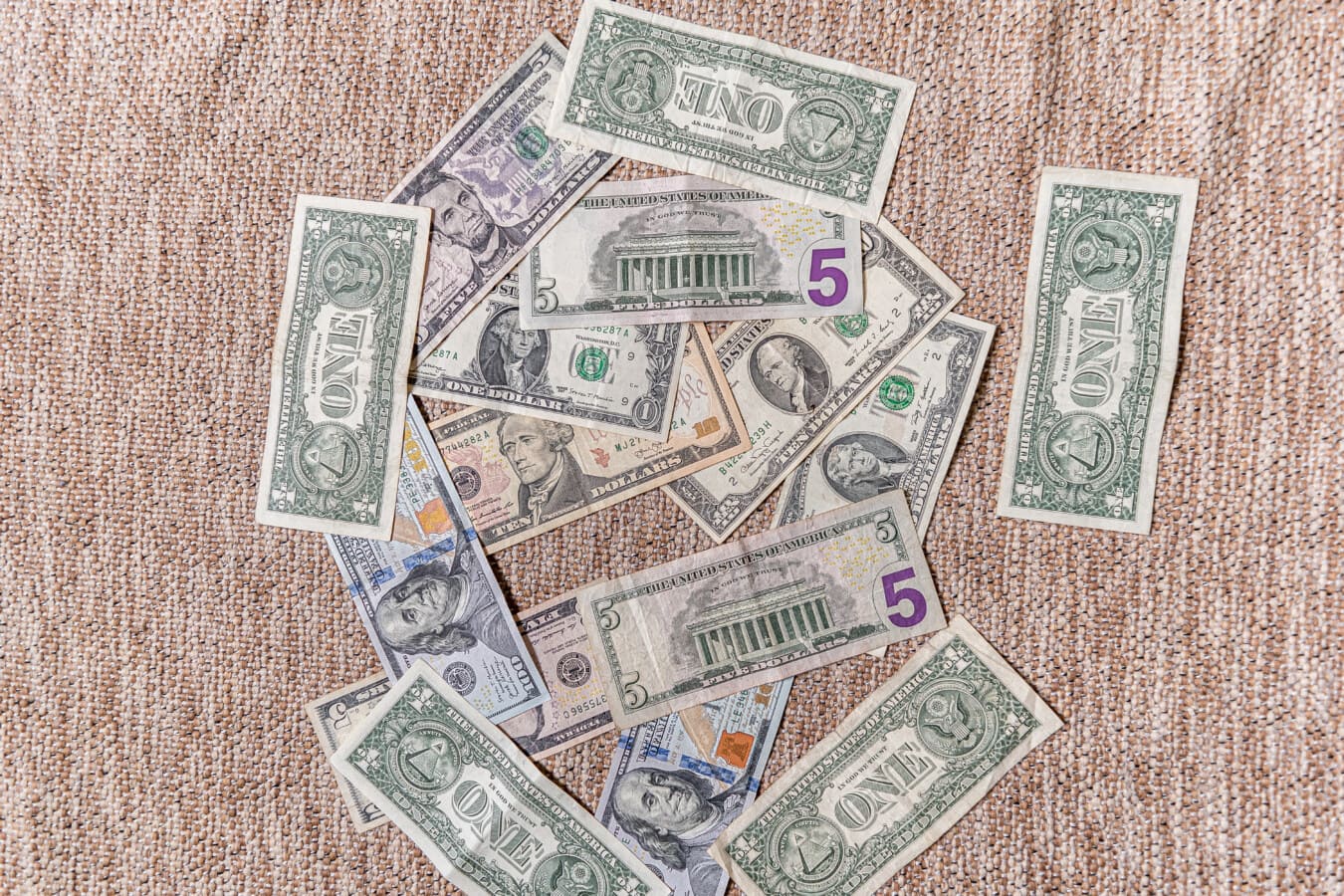 Коллекция, доллар, Бумажные деньги, деньги, валюта, бумага, экономия, достижения, финансы, наличные