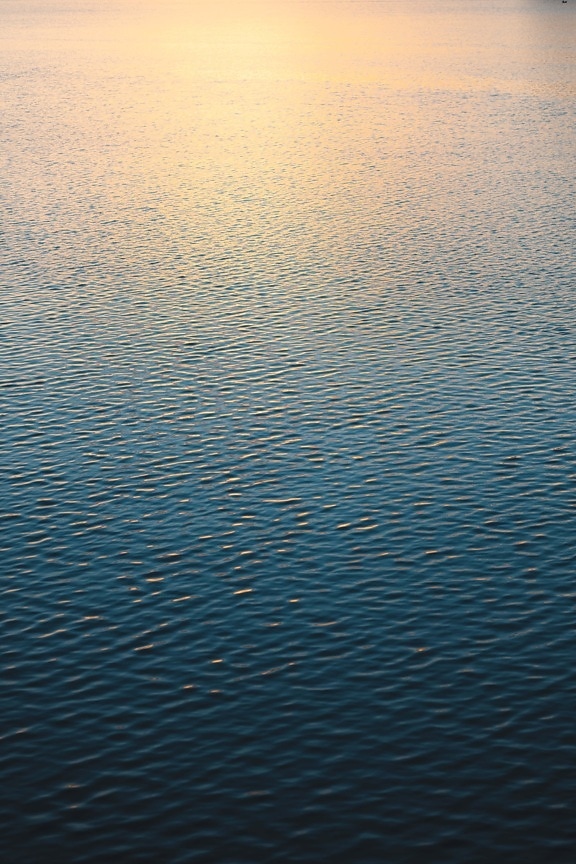 rust, waterstand, golven, oppervlak, horizon, textuur, reflectie, meer, water, patroon