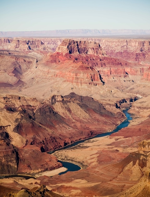 река, каньон, пустиня, панорама, национален парк, геология, ерозия, клисура, пясъчник, пейзаж