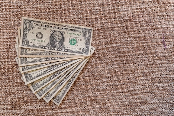 доллар, стеки, ворс, деньги, валюта, ретро, старый, бумага, дизайн