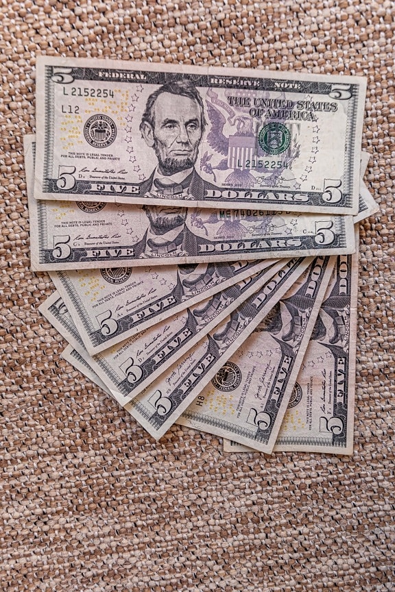 Amerika, Pappers-pengar, dollarn, pengar, kontanter, finansiera, valuta, besparingar, prestationen, papper