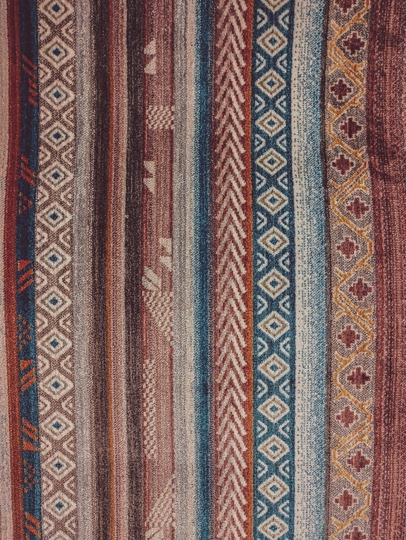 Oosterse, tapijt, handgemaakte, oudheid, wol, textuur, decoratie, stof, deken, patroon