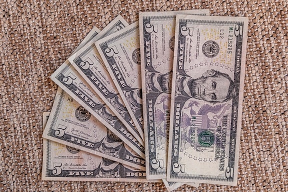 dolar, Spojené státy americké, měna, zásobníky, peníze, papír, banka, hotovost, obchodní, úspory