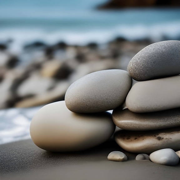 Stacked stones – artificial intelligence art