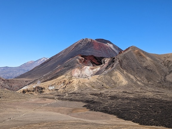 Mountain Ngauruhoe with volcano New Zealad